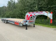 2026 BUFFALO PREMIUM 27’+5′ GOOSENECK DECKOVER TRAILER HUTCH TYPE SUSPENSION– 2x 16,000 lbs AXLES ELEC/ OVER HYDRAULICS, DUAL-WHEEL, WITH HYDRAULICS JACKS & HYDRAULIC FLIP OVER RAMPS – GALVANIZED