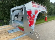 2026 BUFFALO PREMIUM 27’+5′ GOOSENECK DECKOVER TRAILER HUTCH TYPE SUSPENSION– 2x 16,000 lbs AXLES ELEC/ OVER HYDRAULICS, DUAL-WHEEL, WITH HYDRAULICS JACKS & HYDRAULIC FLIP OVER RAMPS – GALVANIZED