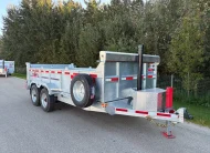 2027 N&N Torrent 7X16 HD Hydraulic Dump Trailer – 2x10000lbs Axles W/Spare Mount & Tarp Bar – 12K Hydraulic Front Jack – Galvanized – Edmonton