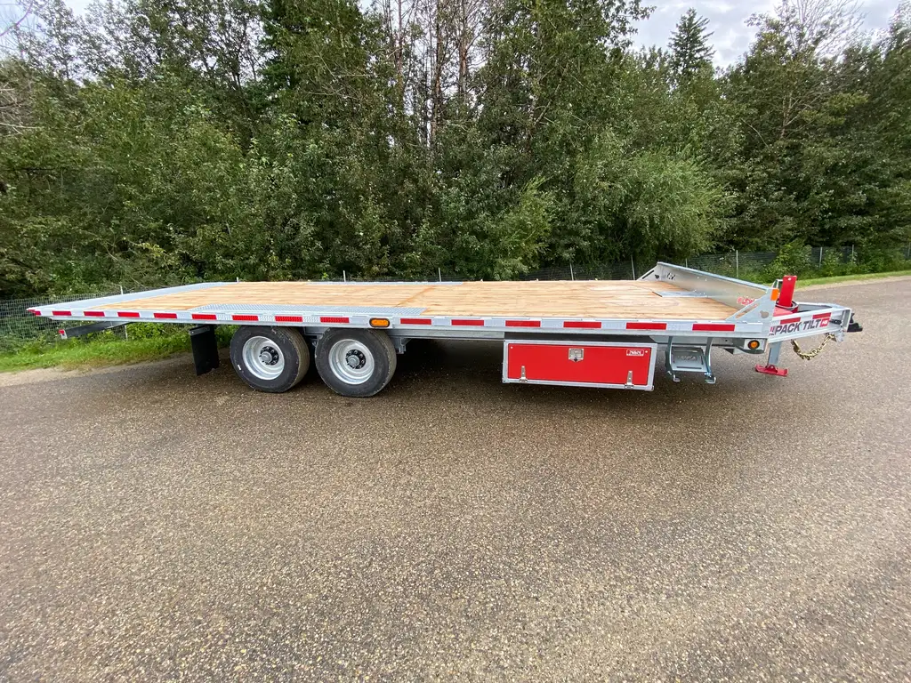 2027 N&N 102″ x 24 PACK H8 TILT DECKOVER TILT BUMPER PULL W/ 2×10,000 LBS AXLES ELEC/OVER HYDRAULICS BRAKES, HYDRAULIC JACKS – GALVANIZED – EDMONTON