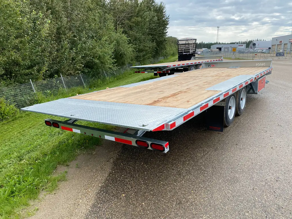 2027 N&N 102″ x 24 PACK H8 TILT DECKOVER TILT BUMPER PULL W/ 2×8,000 LBS AXLES ELEC/OVER HYDRAULICS BRAKES, HYDRAULIC JACKS – GALVANIZED – EDMONTON