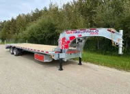 2027 N&N BUFFALO MAX 27’’+5′ GOOSENECK DECKOVER TRAILER – 2x 16,000 lbs AXLES ELEC/ OVER HYDRAULICS, DUAL-WHEEL, WITH HYDRAULICS JACKS – GALVANIZED – EDMONTON