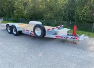 2027 N&N 7X20 LOWLAND C6 FULL HYDRAULIC TILT TRAILER – 4IN DROP 2X7000LBS AXLE – HYDRAULIC FRONT JACK – EQUIPMENT TRAILER, FLATBED – GALVANIZED – WINNIPEG