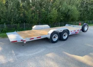 2027 N&N 7X20 LOWLAND C6 FULL HYDRAULIC TILT TRAILER – 4IN DROP 2X7000LBS AXLE – HYDRAULIC FRONT JACK – EQUIPMENT TRAILER, FLATBED – GALVANIZED – LETHBRIDGE