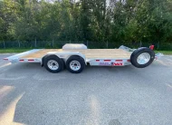 2027 N&N 7X20 LOWLAND C6 FULL HYDRAULIC TILT TRAILER – 4IN DROP 2X7000LBS AXLE – HYDRAULIC FRONT JACK – EQUIPMENT TRAILER, FLATBED – GALVANIZED – LETHBRIDGE