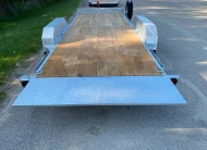 2027 N&N 7X20 LOWLAND C6 FULL HYDRAULIC TILT TRAILER – 4IN DROP 2X7000LBS AXLE – HYDRAULIC FRONT JACK – EQUIPMENT TRAILER, FLATBED – GALVANIZED – LETHBRIDGE
