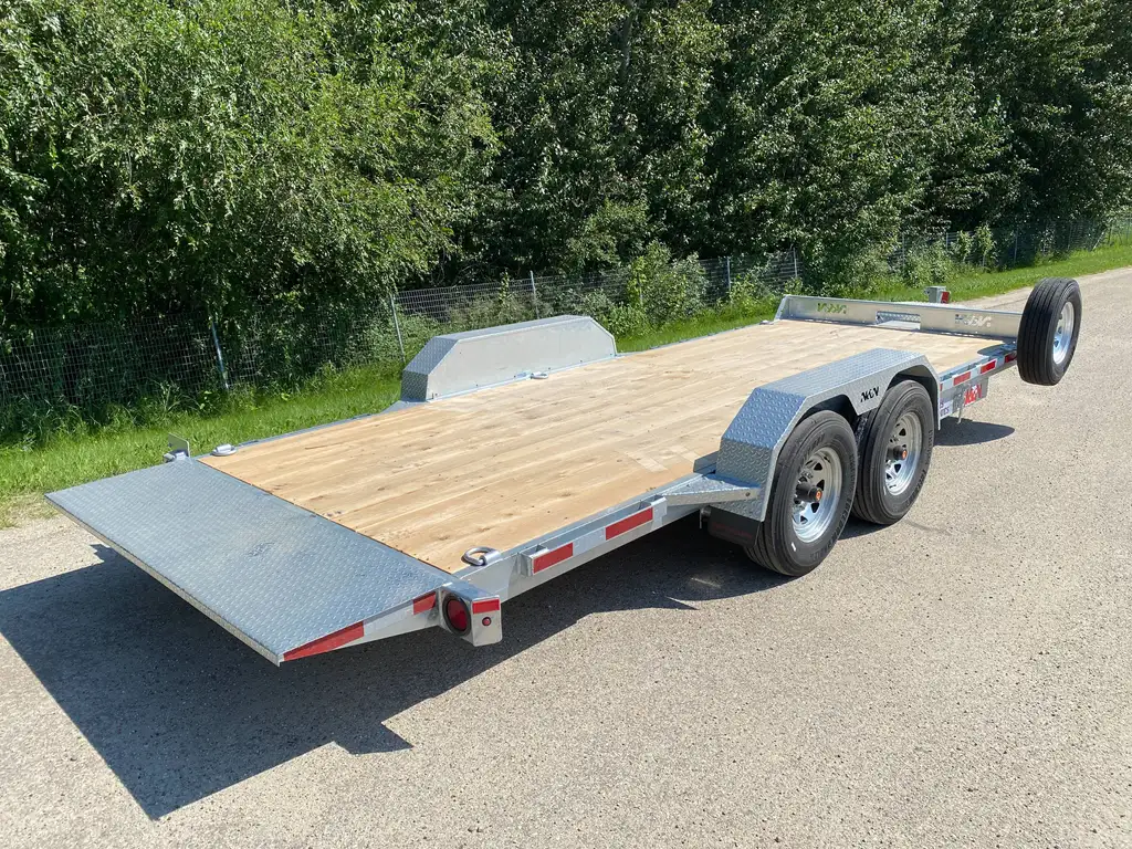 2027 N&N 7X20 LOWLAND C6 FULL HYDRAULIC TILT TRAILER – 4IN DROP 2X7000LBS AXLE – HYDRAULIC FRONT JACK – EQUIPMENT TRAILER, FLATBED – GALVANIZED – WINNIPEG
