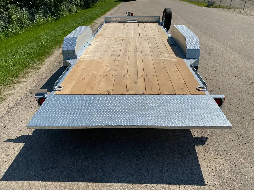 2027 N&N 7X20 LOWLAND C6 FULL HYDRAULIC TILT TRAILER – 4IN DROP 2X7000LBS AXLE – EQUIPMENT TRAILER, FLATBED – GALVANIZED – EDMONTON