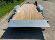 2027 N&N 7X20 LOWLAND C6 FULL HYDRAULIC TILT TRAILER – 4IN DROP 2X7000LBS AXLE – HYDRAULIC FRONT JACK – EQUIPMENT TRAILER, FLATBED – GALVANIZED – WINNIPEG