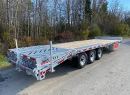 2027 N&N RHINO JUNIOR 22′ + 5′ DECKOVER 3X7 000LBS AXLES SINGLE WHEEL, 5FT BEAVER TALE W/ FLIP OVER RAMP – GALVANIZED – EDMONTON