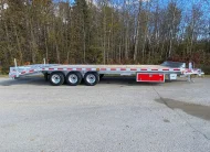 2027 N&N RHINO JUNIOR 22′ + 5′ DECKOVER 3X7 000LBS AXLES SINGLE WHEEL, 5FT BEAVER TALE W/ FLIP OVER RAMP – GALVANIZED – EDMONTON