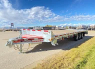 2027 N&N RHINO JUNIOR 22′ + 5′ DECKOVER 3X7 000LBS AXLES SINGLE WHEEL, 5FT BEAVER TALE W/ FLIP OVER RAMP – GALVANIZED – EDMONTON