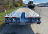 2027 N&N RHINO JUNIOR 22′ + 5′ DECKOVER 3X7 000LBS AXLES SINGLE WHEEL, 5FT BEAVER TALE W/ FLIP OVER RAMP – GALVANIZED – EDMONTON