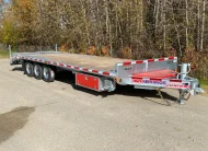 2027 N&N RHINO JUNIOR 22′ + 5′ DECKOVER 3X7 000LBS AXLES SINGLE WHEEL, 5FT BEAVER TALE W/ FLIP OVER RAMP – GALVANIZED – EDMONTON
