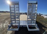 2027 N&N 7X24 LOWBED EQUIPMENT CAR HAULER TRAILER IRON C8 – 3x7000LBS AXLES, FLATBED – GALVANIZED – LETHBRIDGE
