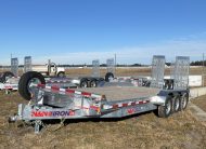 2027 N&N 7X24 LOWBED EQUIPMENT CAR HAULER TRAILER IRON C8 – 3x7000BLS AXLES, FLATBED – GALVANIZED – EDMONTON