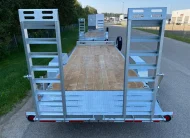 2027 N&N 7×20 LOWBED EQUIPMENT CAR HAULER TRAILER – IRON C8 2X7000LBS AXLES – FLATBED – GALVANIZED – WINNIPEG