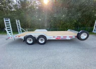2027 N&N 7×20 LOWBED EQUIPMENT CAR HAULER TRAILER – IRON C8 2X7000LBS AXLES – FLATBED – GALVANIZED – LETHBRIDGE