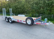 2027 N&N 7×20 LOWBED EQUIPMENT CAR HAULER TRAILER – IRON C8 2X7000LBS AXLES – FLATBED – GALVANIZED – WINNIPEG