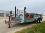 2027 N&N Torrent 7X14 HD Hydraulic Dump Trailer – 2x700lbs Axles W/Spare Mount & Tarp Bar – 12K Hydraulic Front Jack – Galvanized – EDMONTON