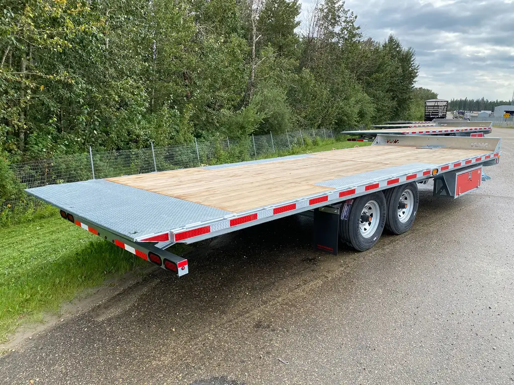 2027 N&N 102″ X 24 PACK H8 TILT DECKOVER TILT BUMPER PULL W/ 2×7,000 LBS AXLES – GALVANIZED – EDMONTON